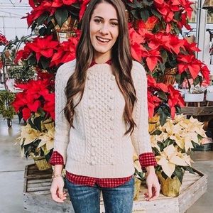 Popcorn Cable knit Sweater